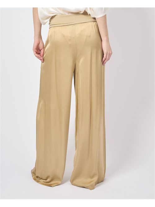 Manila Grace women's satin trousers MANILA GRACE | P050VUMA002